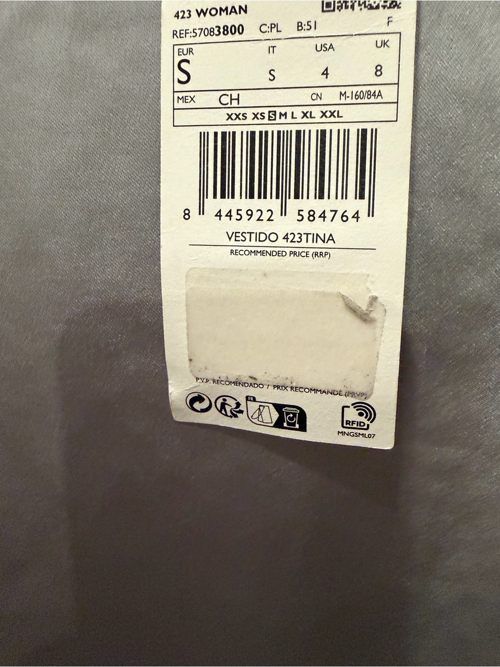 Gray Women's Dress with Tag - Size S